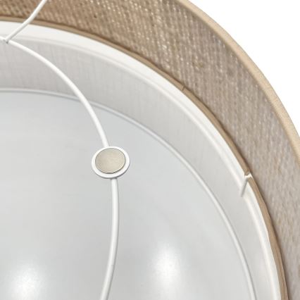 Plafoniera LED SIRJA BOHO LED/36W/230V 4000K Ø 45 cm beige/bianco
