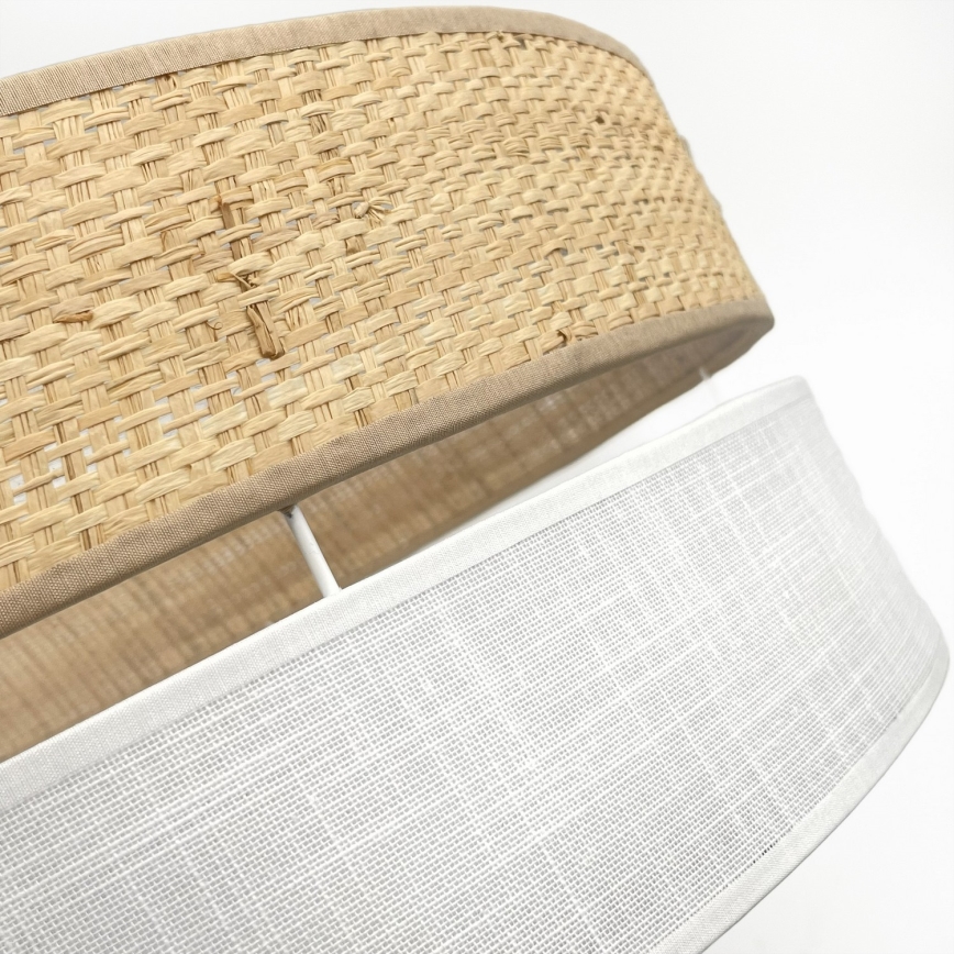 Plafoniera LED SIRJA BOHO LED/36W/230V 4000K Ø 45 cm beige/bianco