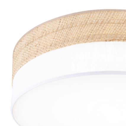 Lampada da soffitto LED SIRJA BOHO LED/36W/230V 4000K Ø 45 cm beige/bianco
