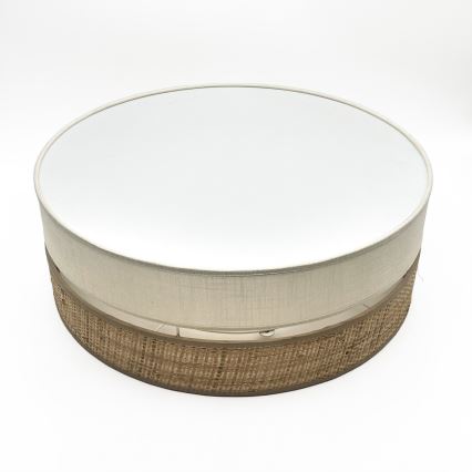 Plafoniera LED SIRJA BOHO LED/36W/230V 4000K diam. 45 cm beige/crema