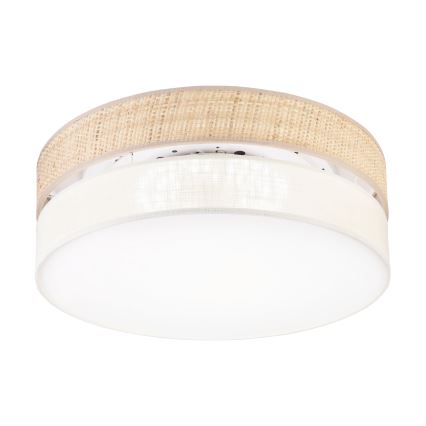Plafoniera LED SIRJA BOHO LED/36W/230V 4000K diam. 45 cm beige/crema