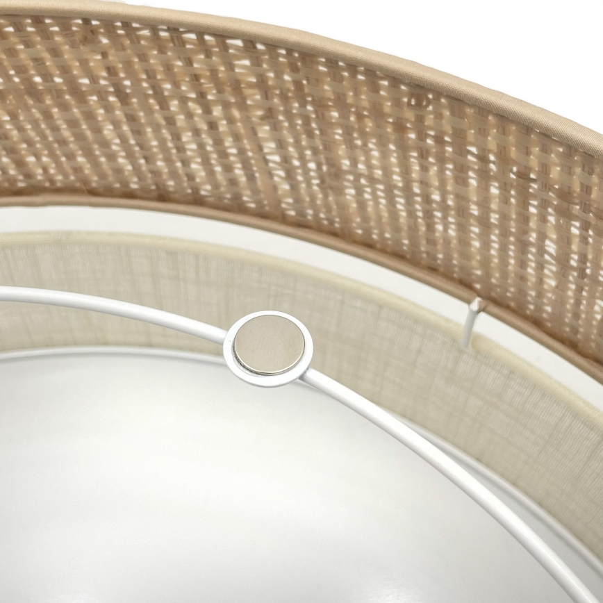 Plafoniera LED SIRJA BOHO LED/36W/230V 4000K diam. 45 cm beige/crema