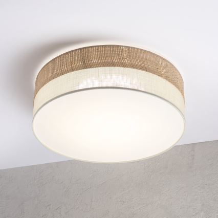 Plafoniera LED SIRJA BOHO LED/36W/230V 4000K Ø 45 cm beige/crema