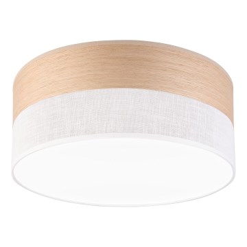Plafoniera LED SIRJA WOOD LED/20W/230V diametro 35 cm bianco/quercia