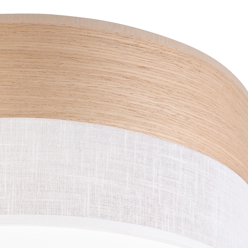 Plafoniera LED SIRJA WOOD LED/20W/230V diametro 35 cm bianco/quercia