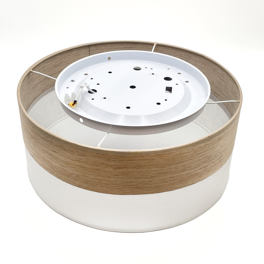 Plafoniera LED SIRJA WOOD LED/20W/230V diametro 35 cm bianco/quercia