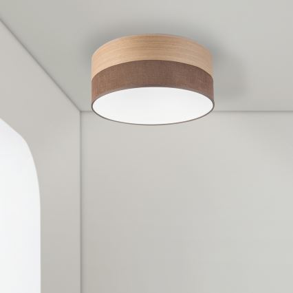 Plafoniera LED SIRJA WOOD LED/20W/230V diametro 35 cm marrone/quercia