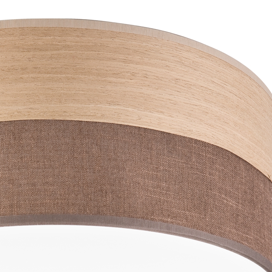 Plafoniera LED SIRJA WOOD LED/20W/230V diametro 35 cm marrone/quercia