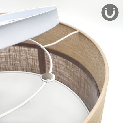 Plafoniera LED SIRJA WOOD LED/20W/230V diametro 35 cm marrone/quercia