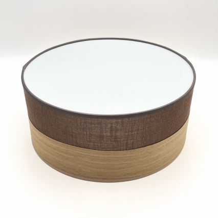 Plafoniera LED SIRJA WOOD LED/20W/230V diametro 35 cm marrone/quercia