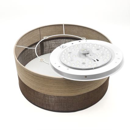 Plafoniera LED SIRJA WOOD LED/20W/230V diametro 35 cm marrone/quercia
