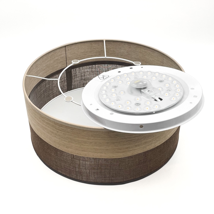 Plafoniera LED SIRJA WOOD LED/20W/230V diametro 35 cm marrone/quercia