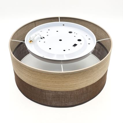 Plafoniera LED SIRJA WOOD LED/20W/230V diametro 35 cm marrone/quercia