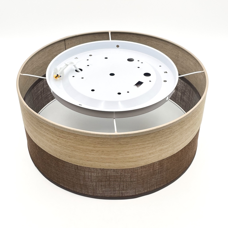 Plafoniera LED SIRJA WOOD LED/20W/230V diametro 35 cm marrone/quercia