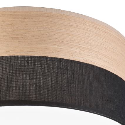 Plafoniera LED SIRJA WOOD LED/20W/230V diametro 35 cm nero/quercia
