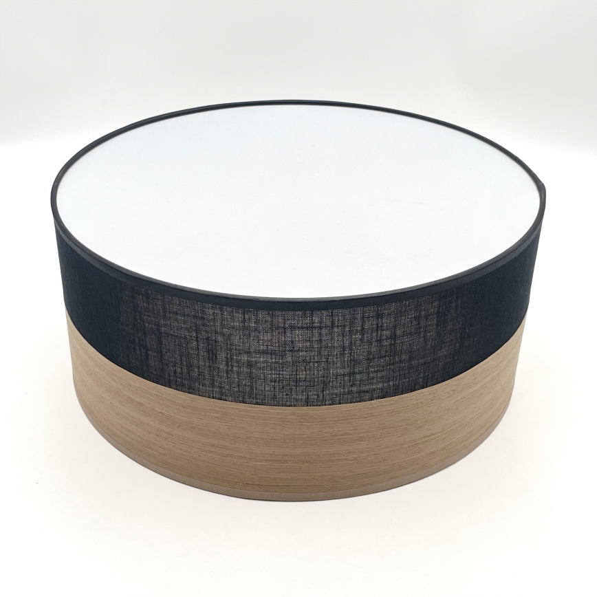 Plafoniera LED SIRJA WOOD LED/20W/230V diametro 35 cm nero/quercia