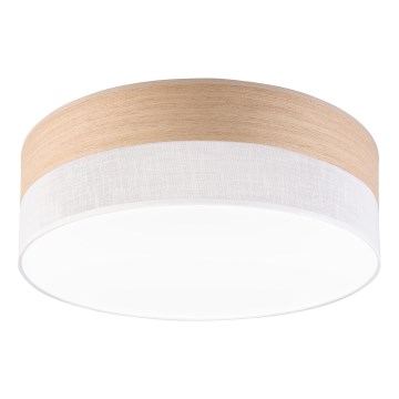 Plafoniera LED SIRJA WOOD LED/36W/230V diametro 45 cm bianco/quercia