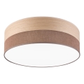 Plafoniera LED SIRJA WOOD LED/36W/230V diametro 45 cm marrone/quercia