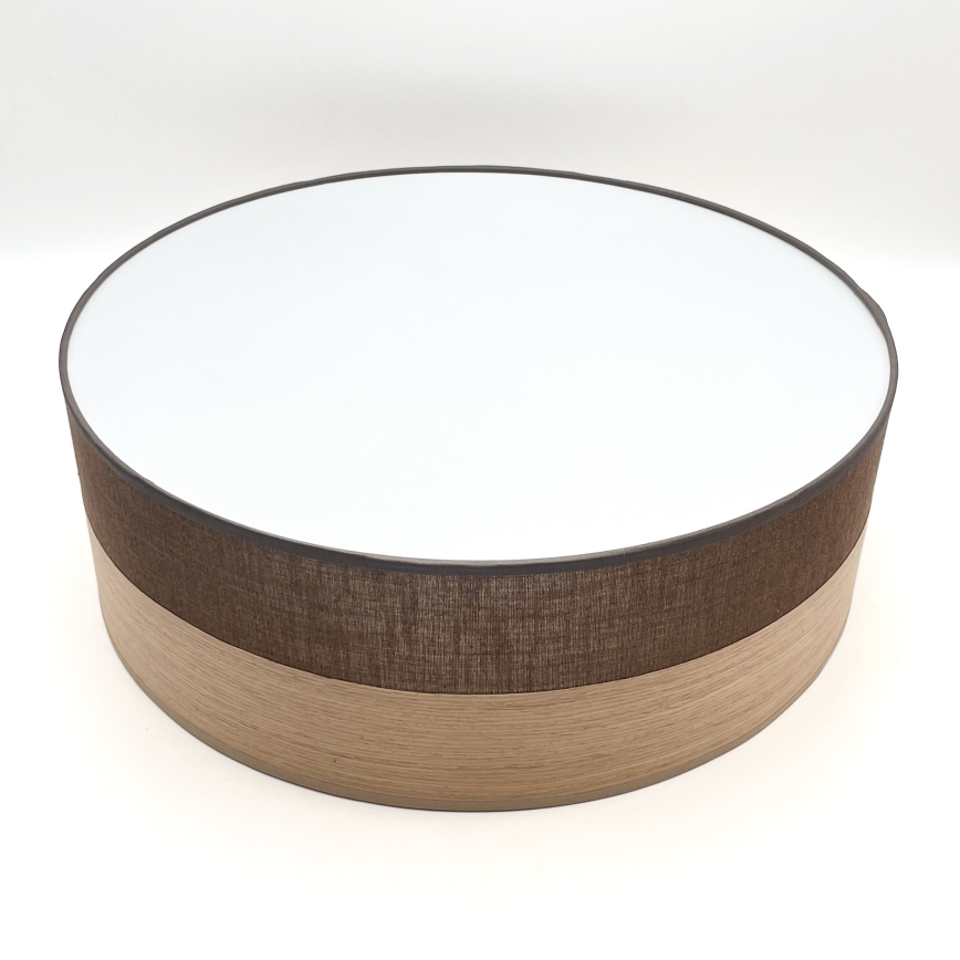 Plafoniera LED SIRJA WOOD LED/36W/230V diametro 45 cm marrone/quercia