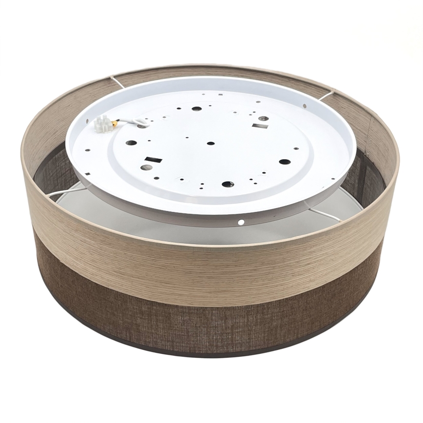 Plafoniera LED SIRJA WOOD LED/36W/230V diametro 45 cm marrone/quercia
