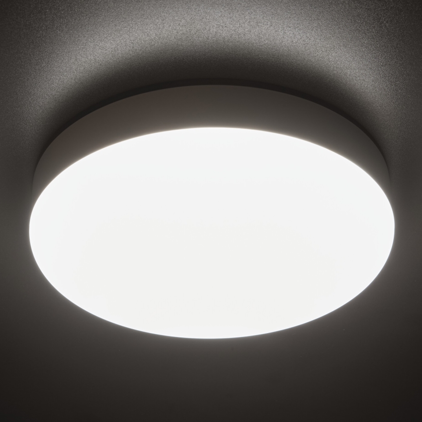 Plafoniera LED tecnica con sensore di movimento IPER LED/19W/230V IK10 IP65 arrotondato bianco