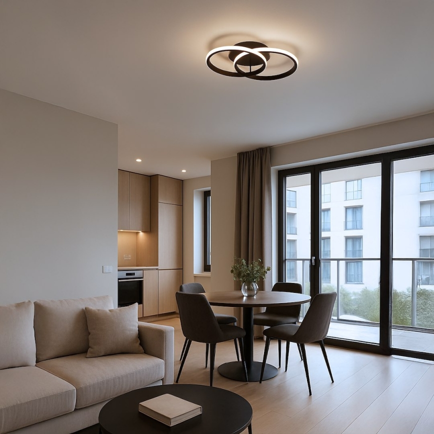 Plafoniera LED TITANO LED/12W/230V nera