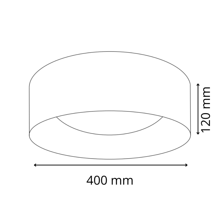 Plafoniera LED TULUZA LED/24W/230V diametro 40 cm bianco