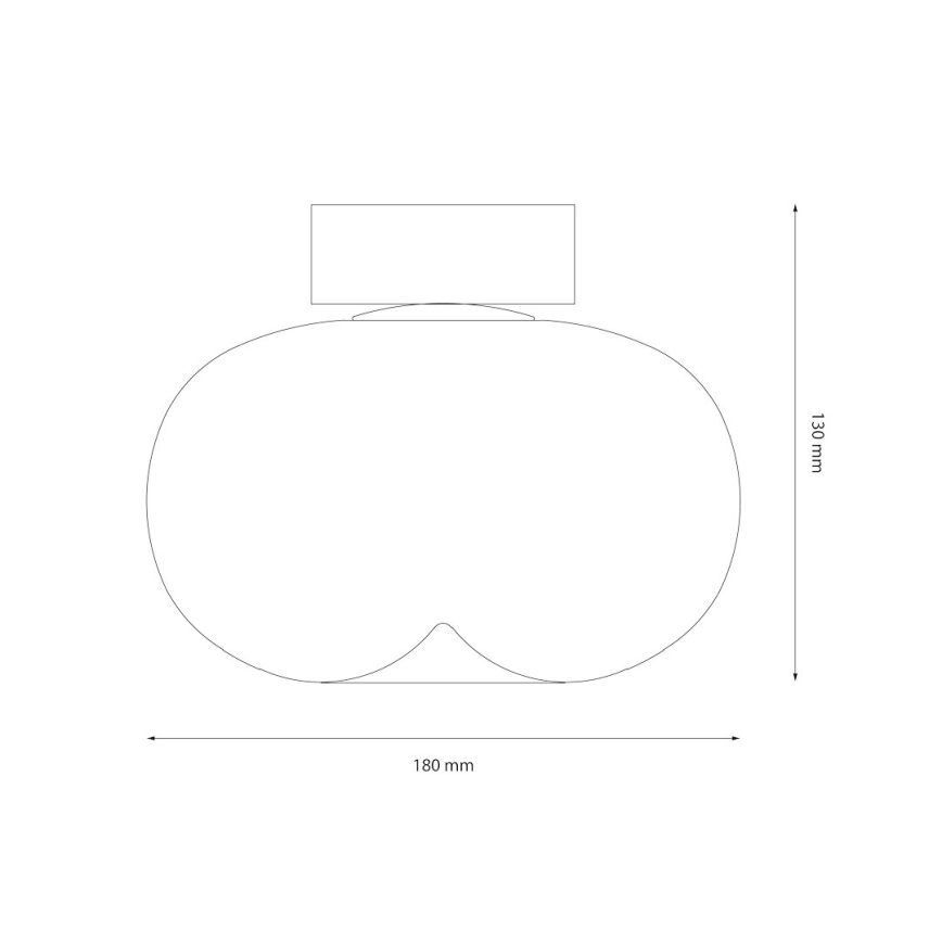 Plafoniera LED VASO LED/4W/230V diametro 18 cm oro/fumé