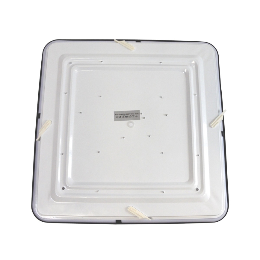 Plafoniera LED WILTON LED/24W/230V 37,5x37,5 cm nero