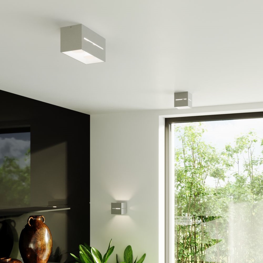 Plafoniera LOBO 2xGU10/40W/230V grigia