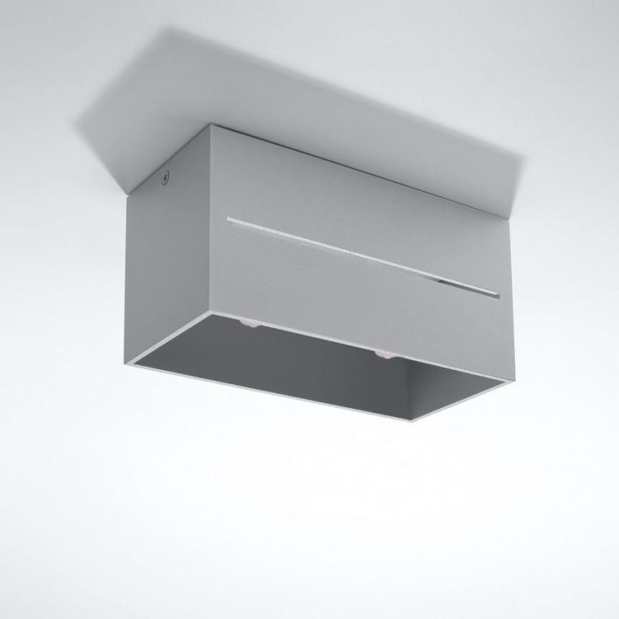 Plafoniera LOBO 2xGU10/40W/230V grigia