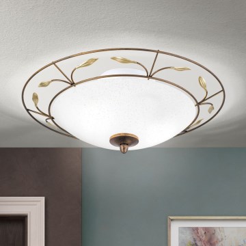 Plafoniera LUCA 2xE14/40W/230V diametro 40 cm bronzo/patina