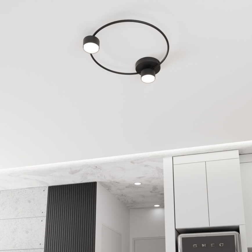 Plafoniera LUCIO 2xGX53/12W/230V nero