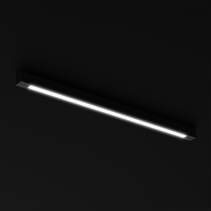 Plafoniera LUNGO T8 1xG13/18W/230V nero