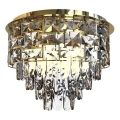 Plafoniera LUXURIA 9xE14/40W/230V diametro 48 cm oro