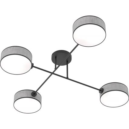 Plafoniera MAGA 4xE14/10W/230V grigia