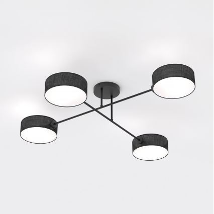 Plafoniera MAGA 4xE14/10W/230V nero
