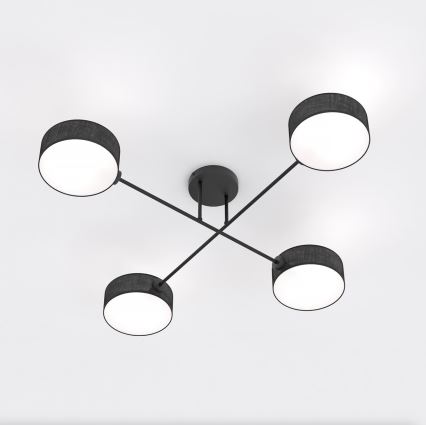 Plafoniera MAGA 4xE14/10W/230V nero