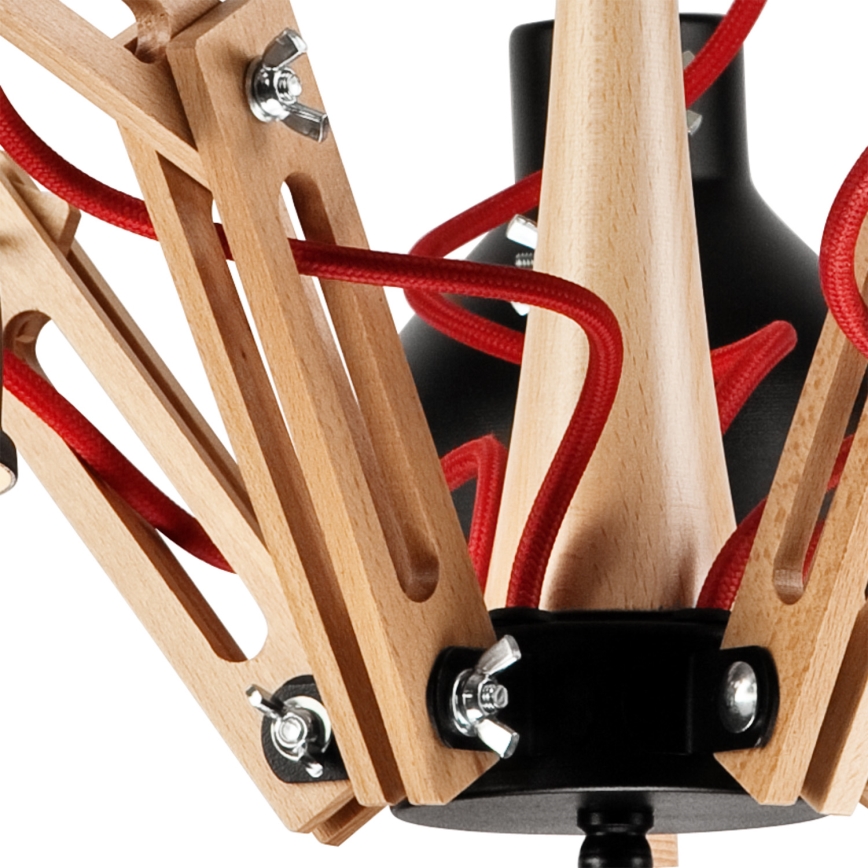 Plafoniera MARCELLO 5xE27/60W/230V faggio