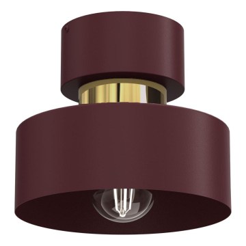 Plafoniera MARTI 1xE27/15W/230V Ø 20,5 cm bordeaux/oro