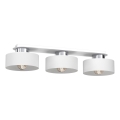 Plafoniera MARTI 3xE27/15W/230V bianco/cromo lucido