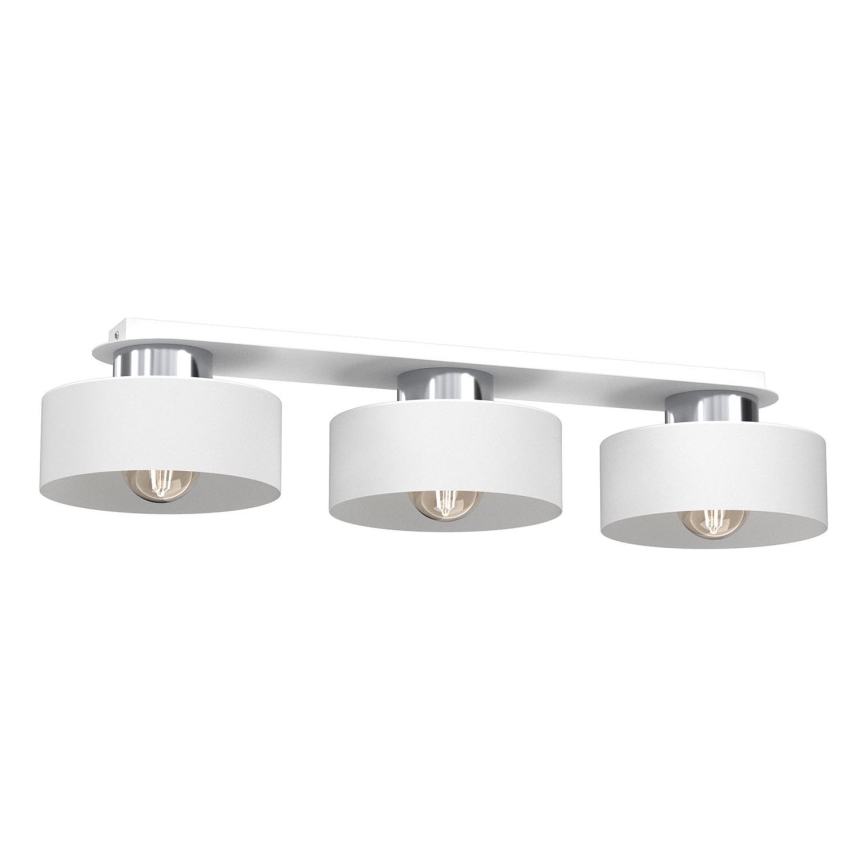 Plafoniera MARTI 3xE27/15W/230V bianco/cromo lucido