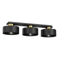 Plafoniera MARTI 3xE27/15W/230V nero/oro