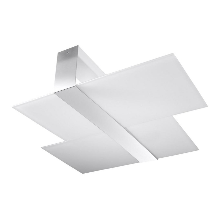 Plafoniera MASSIMO 2xE27/60W/230V bianco/cromo lucido