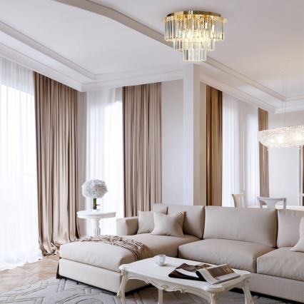 Plafoniera MILANO 6xE14/40W/230V oro