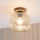 Plafoniera MILOU WOOD 1xE27/15W/230V rovere/beige fumato Ø 20 cm