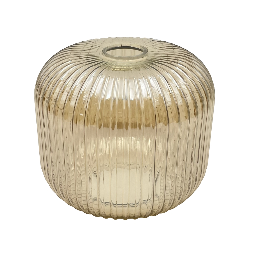 Plafoniera MILOU WOOD 1xE27/15W/230V rovere/beige fumato Ø 20 cm