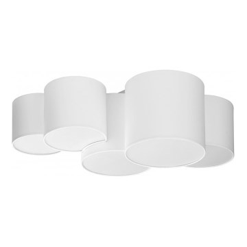 Plafoniera MONA 5xE27/15W/230V bianco