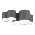 Plafoniera MONA 5xE27/15W/230V grigio