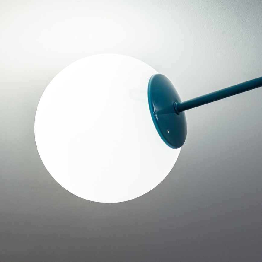 Plafoniera MOON 2xE27/15W/230V turchese